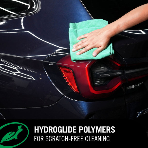 safe against scratches using polymers to trap dirt without pre-wash