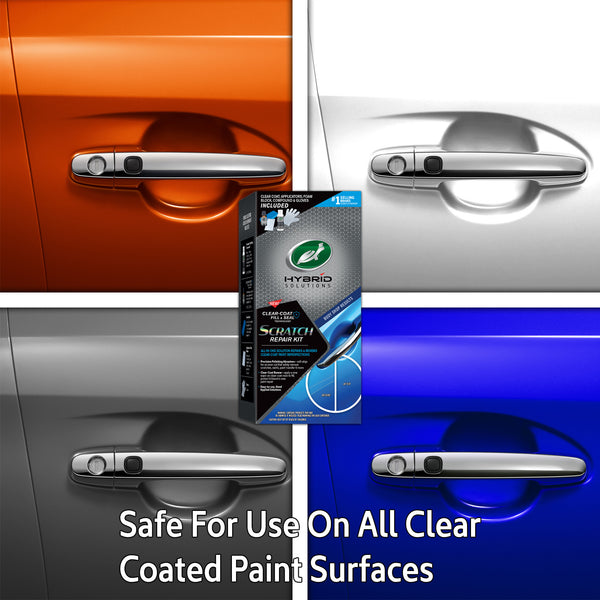 Restore car paint with a Turtle Wax Hybrid Solutions scratch repair kit. All-in-one solution for surface scratches and paint imperfections.